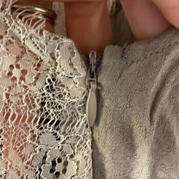 FREE People Woman’s Beige Dress With Lace Details - Picture 12 of 12